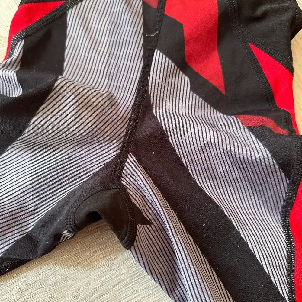 Speedo Black Red Gray Swim Jammers Shorts Swimsuit Racing Suit Boys 22 Endurance